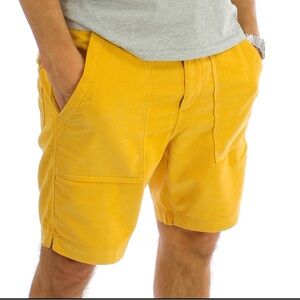 NWT Outerknown SeventySeven Corduroy Shorts Beach Surf Men's 30 Cotton Saffron